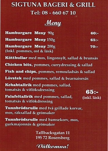 Grill Meny